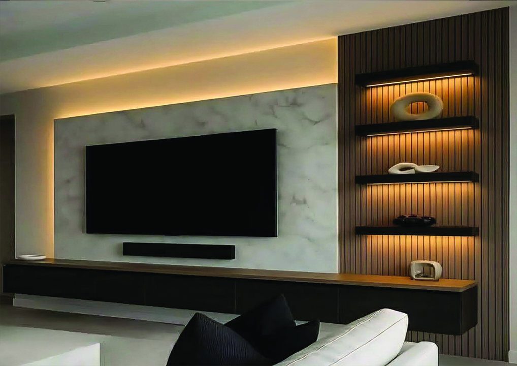 Modern kitchen with HPL surfaces