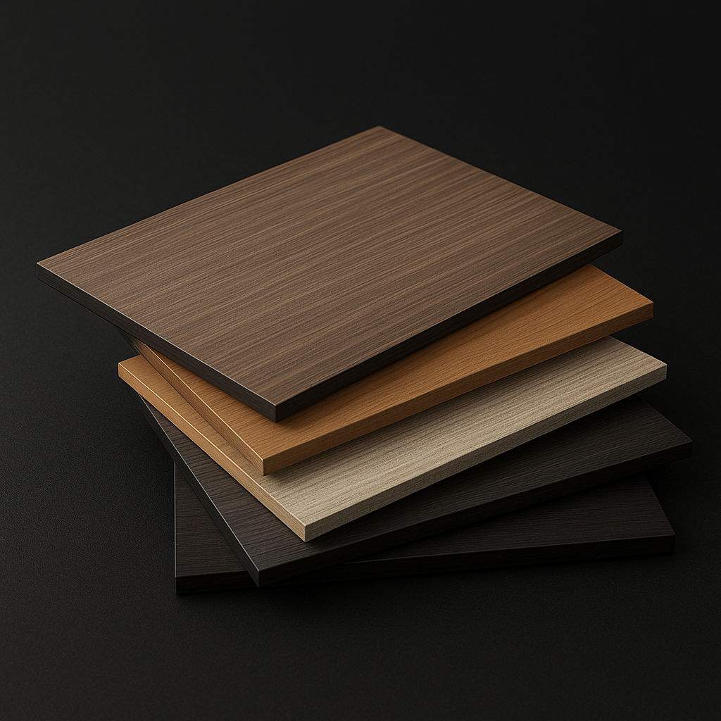 Compact laminate board close-up